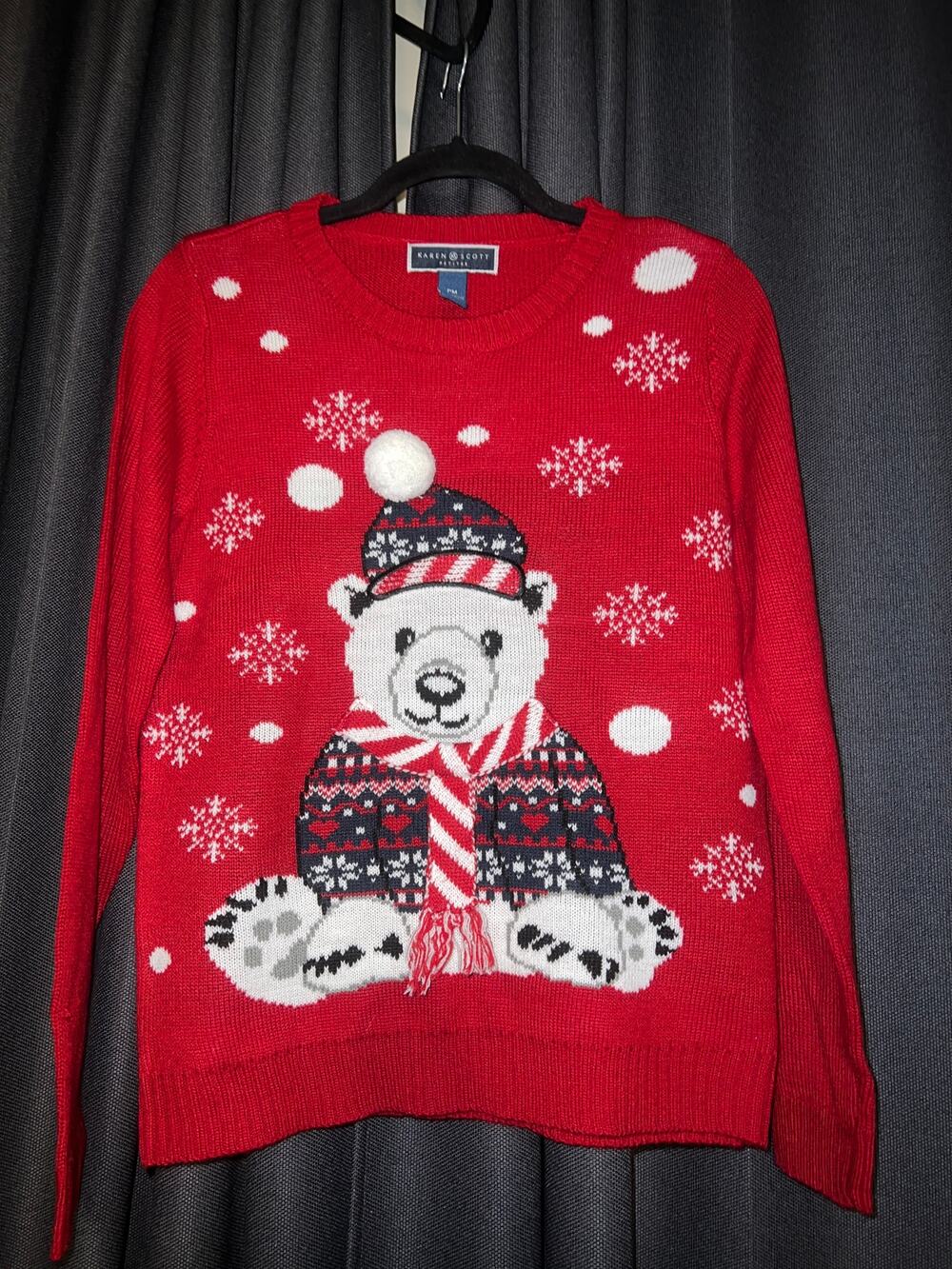Ugly Christmas Sweater Xmas Size Medium Petite